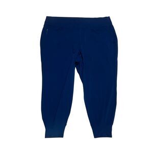 Athleta PLUS 3X Venice High Rise Jogger Blue Pants Yoga Active Joggers Fitness